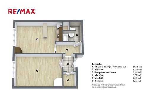 Prodaný byt 2+kk 46 m²