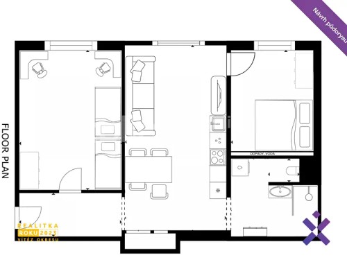 Prodaný byt 2+1 66 m²