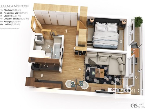 Prodaný byt 2+kk 40 m²