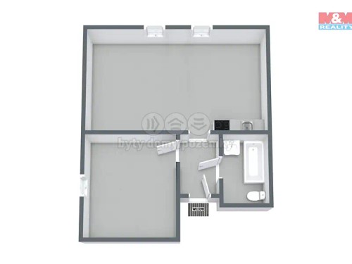 Prodaný byt 2+kk 44 m²