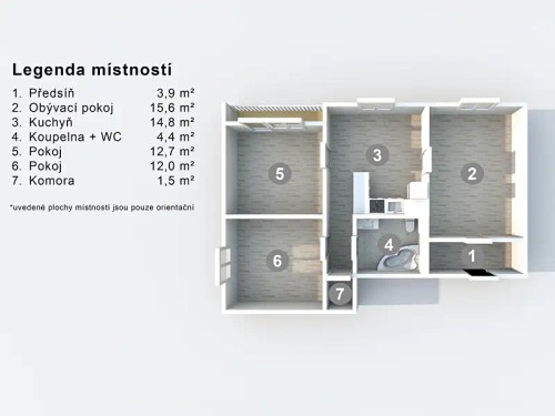 Prodaný byt 3+1 64 m²