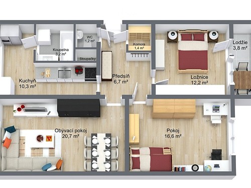 Prodaný byt 3+1 76 m²