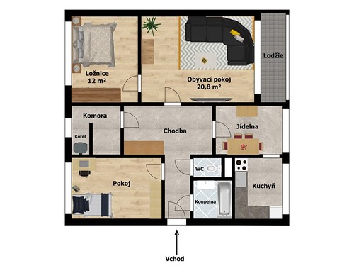 Prodaný byt 3+1 88 m²