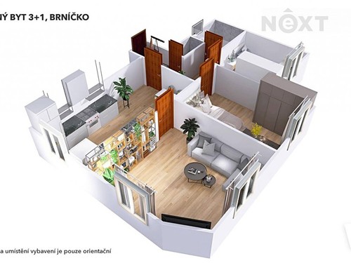 Prodaný byt 3+1 76 m²