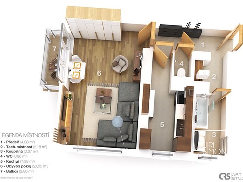 Prodaný byt 1+1 38 m²