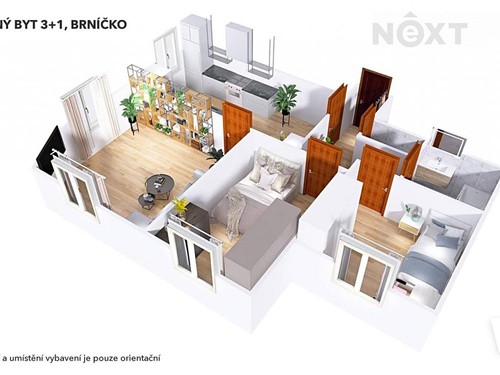 Prodaný byt 3+1 76 m²