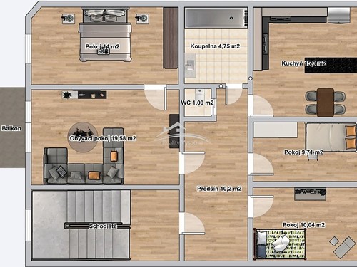 Prodaný byt 4+1 85 m²