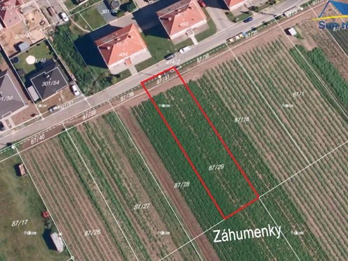 Prodej stavebního pozemku 973 m²