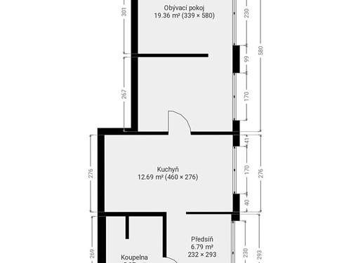 Prodaný byt 1+1 45 m²