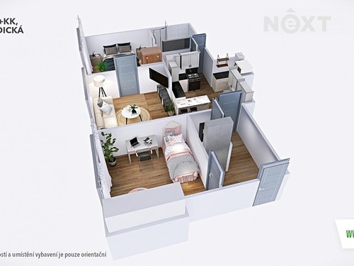 Prodaný byt 3+kk 64 m²