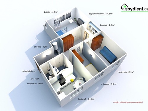Prodaný byt 3+1 71 m²