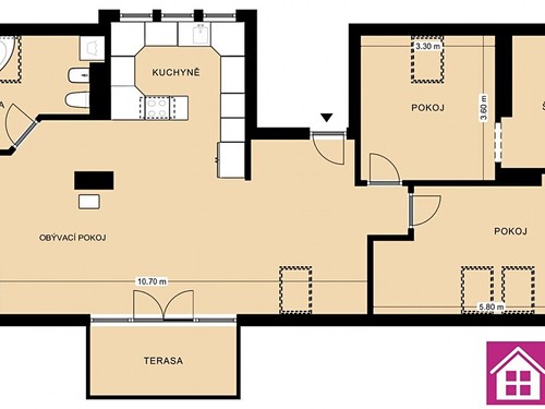 Prodaný  byt 3+kk 103 m²