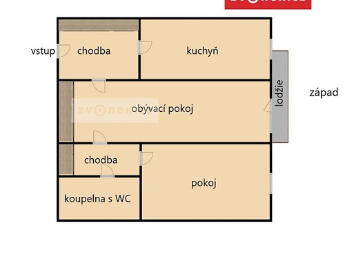 Prodaný byt 2+1 64 m²