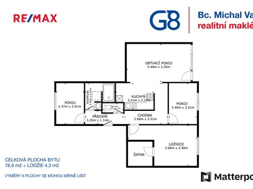 Prodaný byt 4+kk 78 m²