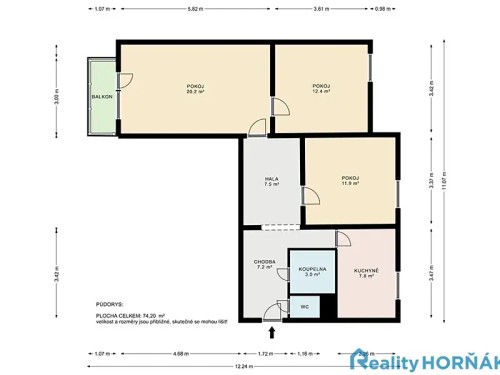 Prodaný byt 3+1 71 m²