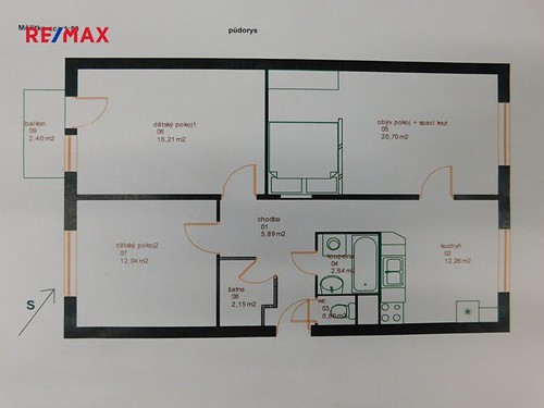 Prodaný byt 3+1 73 m²