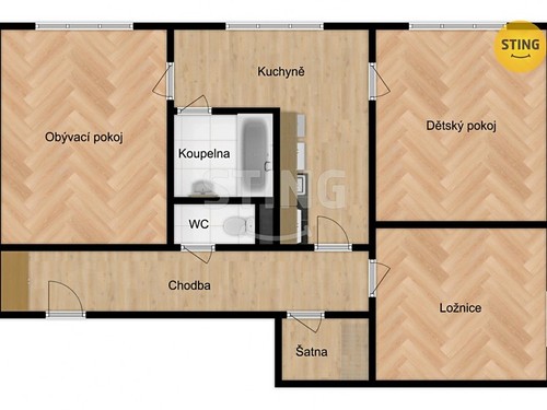 Prodaný byt 3+1 71 m²