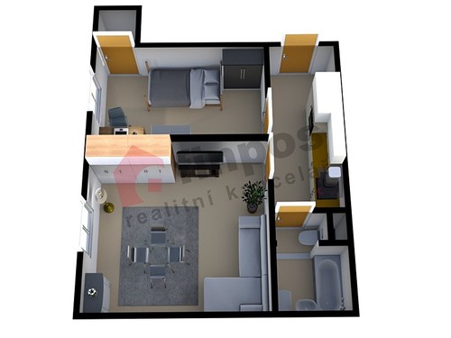 Prodaný byt 2+1 46 m²