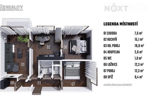 Prodaný byt 3+1 76 m²