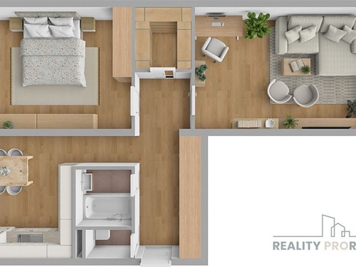 Prodaný byt 2+1 53 m²