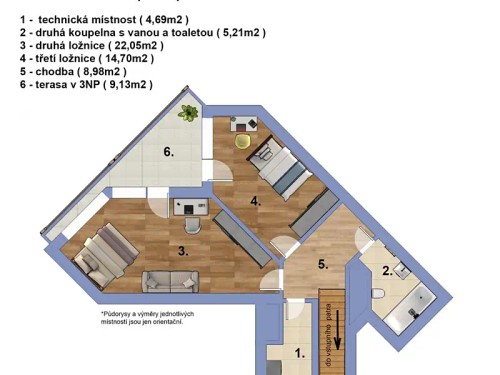 Prodej bytu 4+kk 145 m²