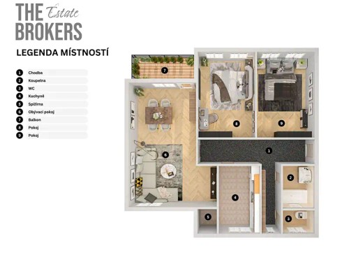 Prodej bytu 3+1 87 m²