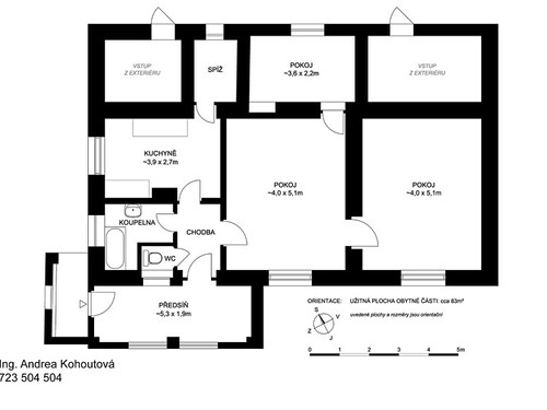 Prodaný dům 83 m², pozemek 738 m²