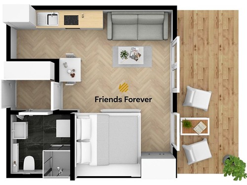 Prodaný byt 1+kk 31 m²