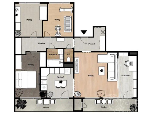 Prodaný byt 4+1 100 m²