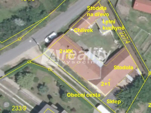 Prodaná chalupa 120 m², pozemek 1250 m²