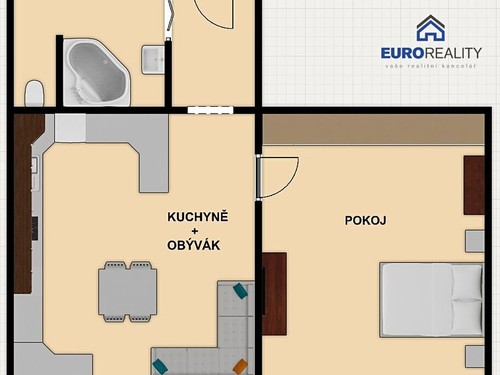 Prodaný byt 1+1 39 m²