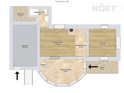 Prodaný dům 75 m², pozemek 299 m²