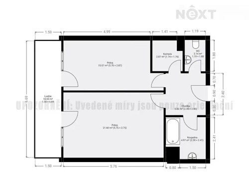 Prodaný byt 2+kk 63 m²