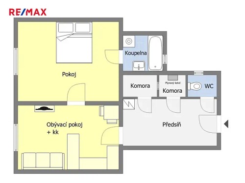 Prodej bytu 2+kk 54 m²