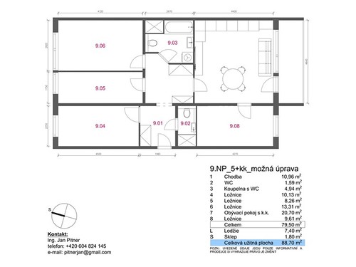 Prodaný byt 4+1 80 m²