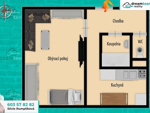 Prodaný byt 1+1 39 m²