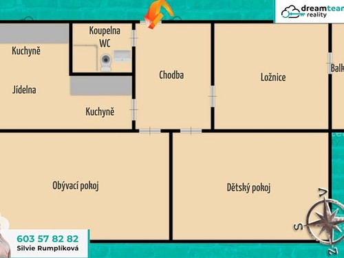 Prodaný byt 3+1 73 m²