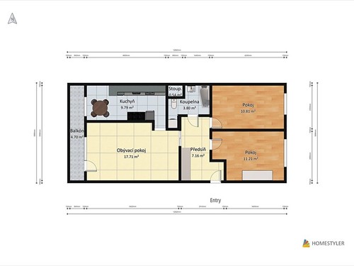 Prodaný byt 3+1 70 m²