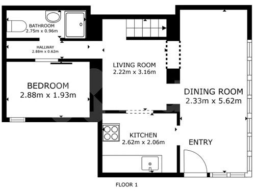 Prodaná chata 66 m², pozemek 537 m²