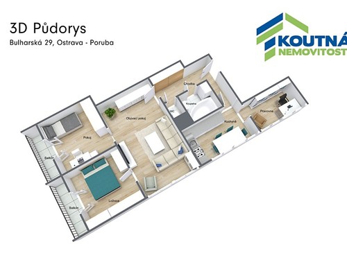 Prodaný byt 3+1 66 m²