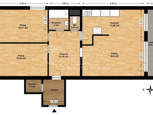 Prodaný byt 3+1 83 m²