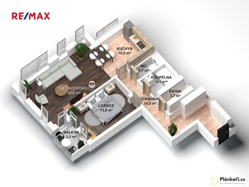 Prodaný byt 2+kk 78 m²