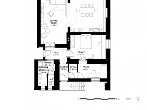 Prodaný byt 3+kk 68 m²