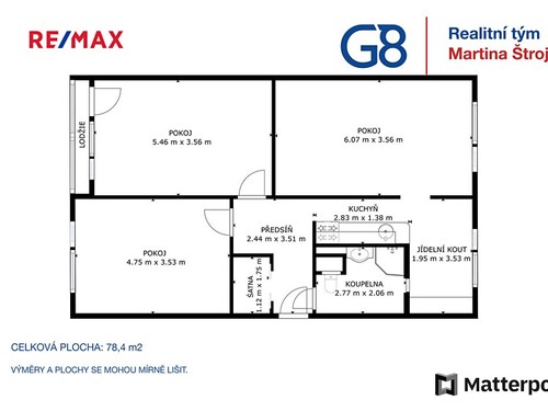 Prodaný byt 3+1 78 m²