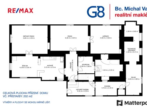 Prodaný dům 202 m², pozemek 2523 m²