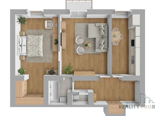 Prodaný byt 2+1 55 m²
