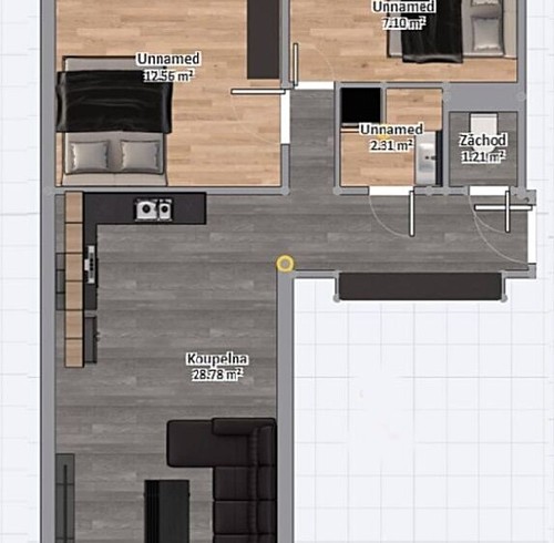 Prodaný byt 2+1 54 m²