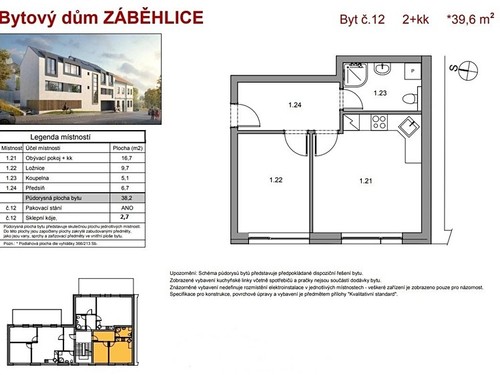 Prodaný byt 2+kk 38 m²