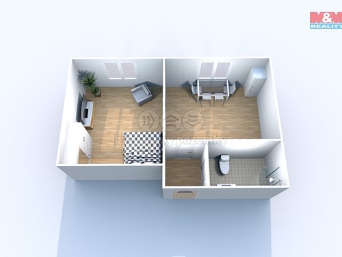 Prodaný byt 1+1 38 m²