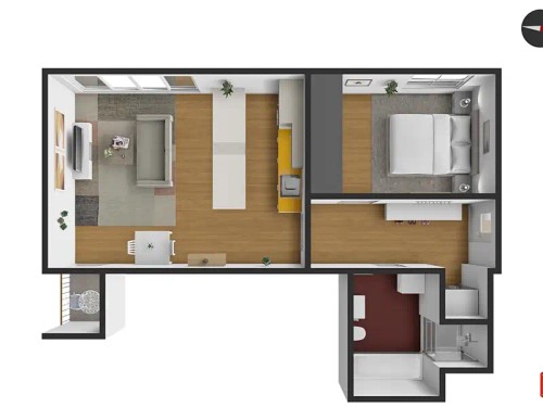 Prodej bytu 2+kk 55 m²
